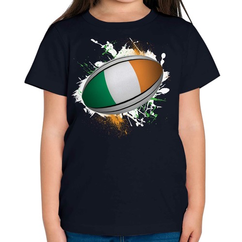 Ireland rugby ball splatter - ireland,