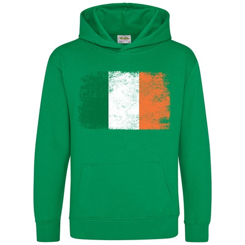 Ireland grunge flag hoodie - flag,