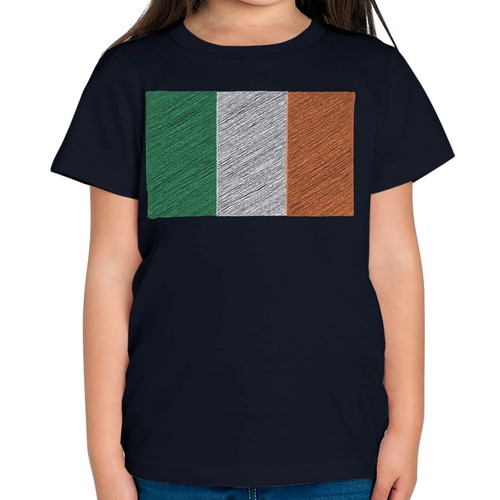 Ireland scribble flag - scribble, kids
