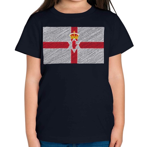 Northern ireland scribble - ireland, flag